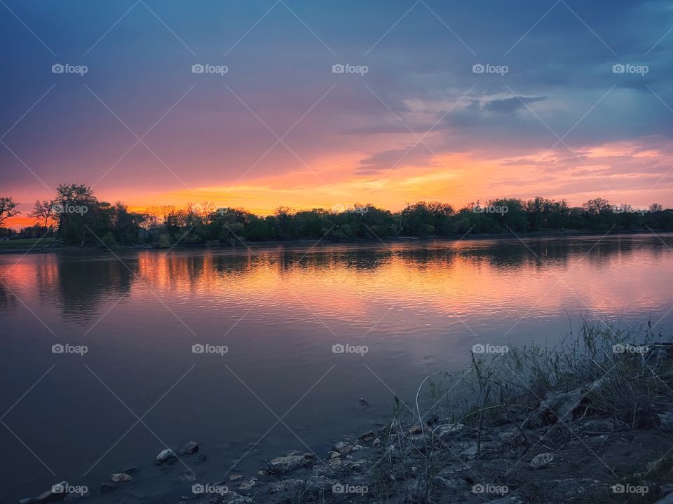 Sunset after a storm 