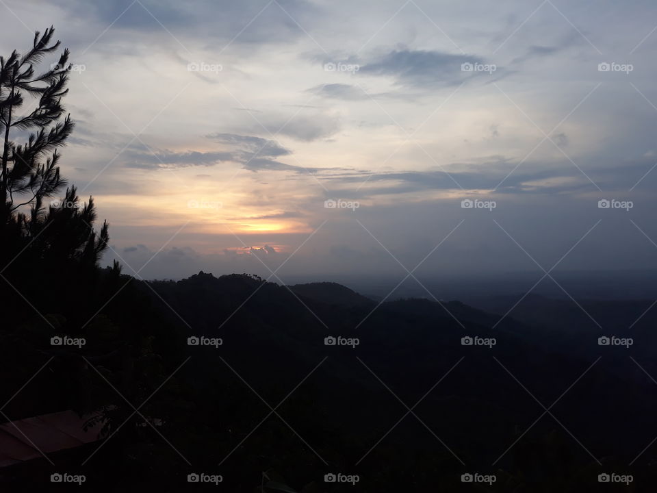pemandangan sunset dilintang sewu