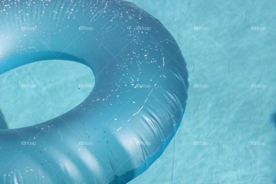 Pool tube in water