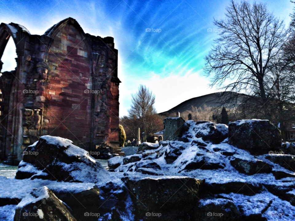 melrose snow winter sky by robinseet