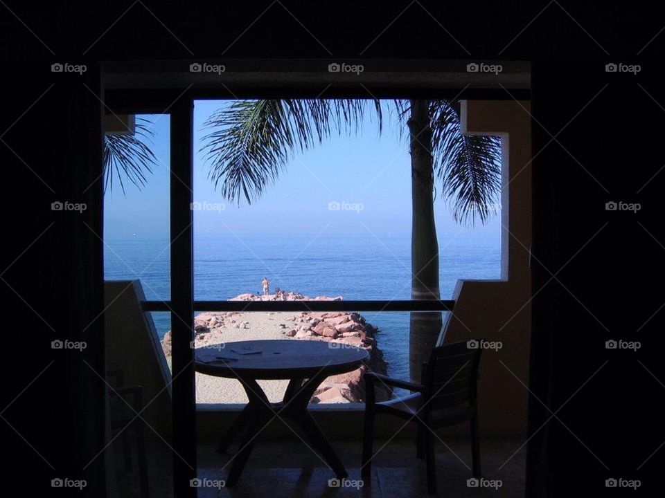 Looking out the window