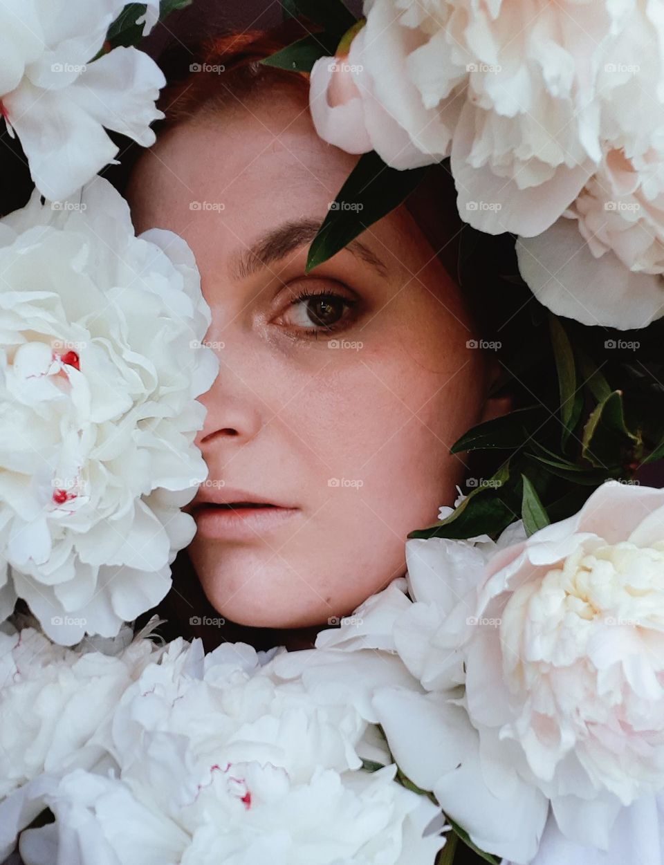 Original photo with a bouquet of summer flowers