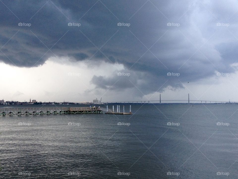 Watching the storm approaching 