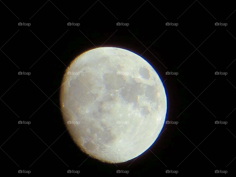 nearly full moon 