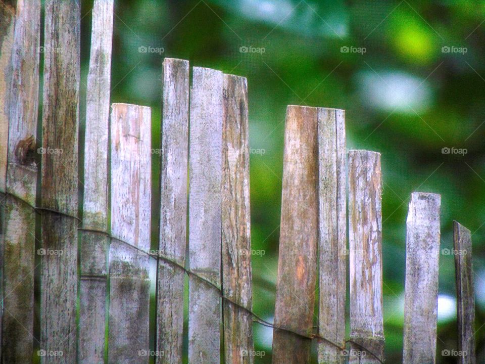 Another random photo of a worn down privacy fence on a deck.