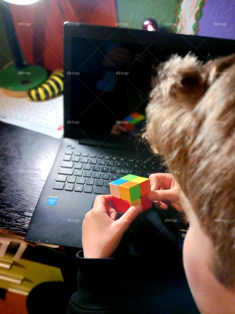 Solving the puzzle, one move at a time.