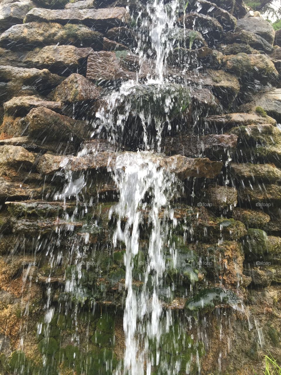 Small man made waterfall 