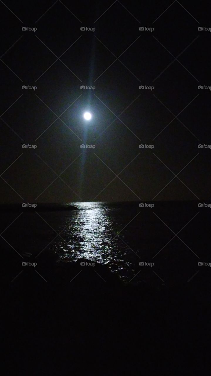 Moonlight on water...