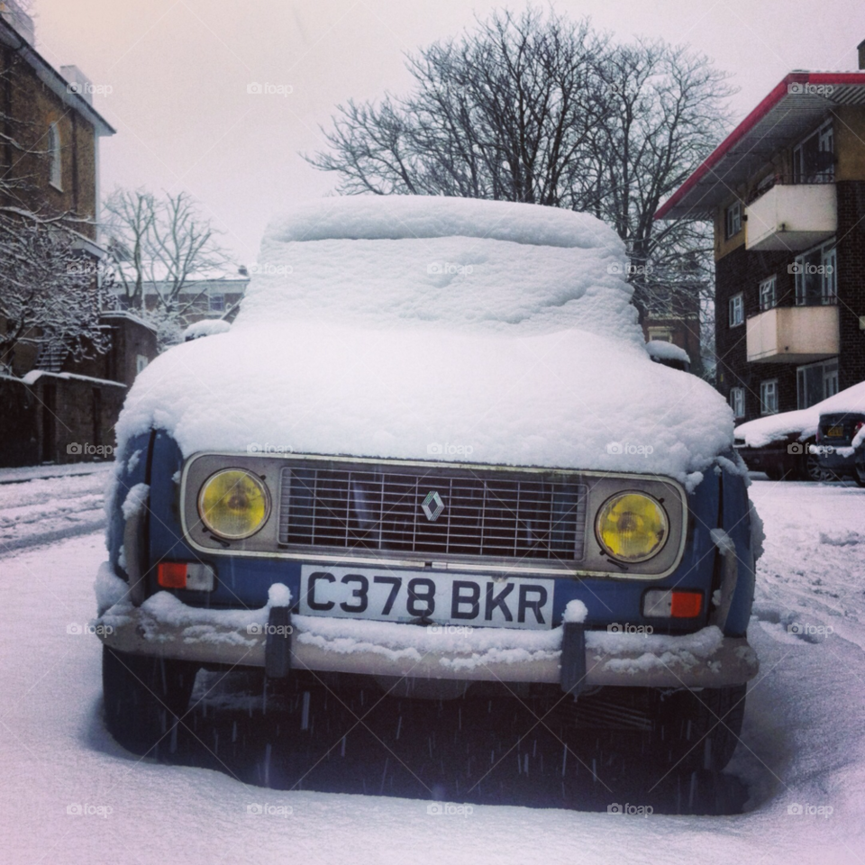snow winter car london by RobDunneIt