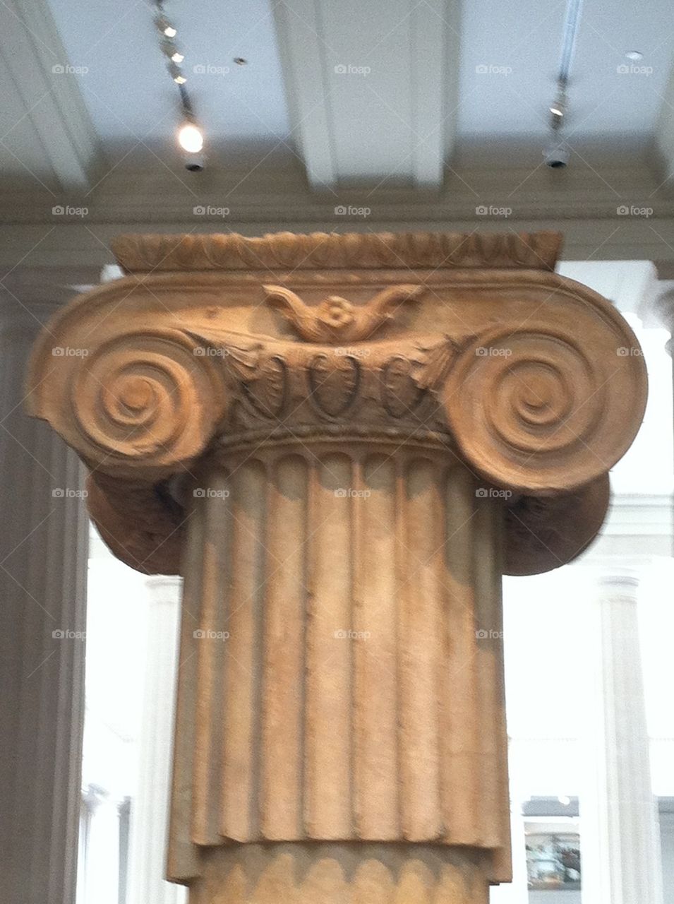 Museum piece column 