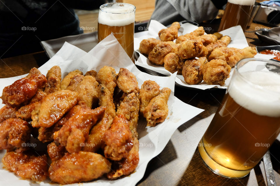 Fried chicken and beer