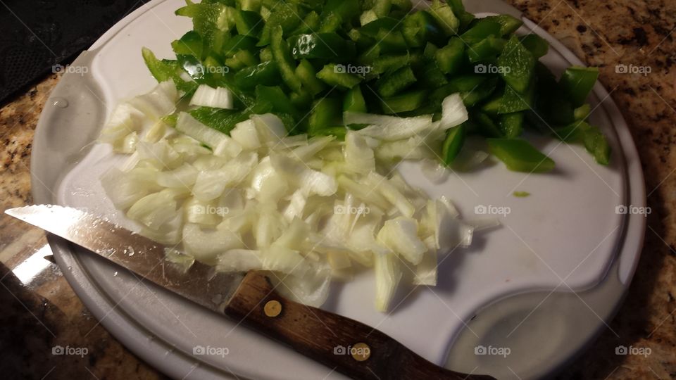 Peppers and Onions