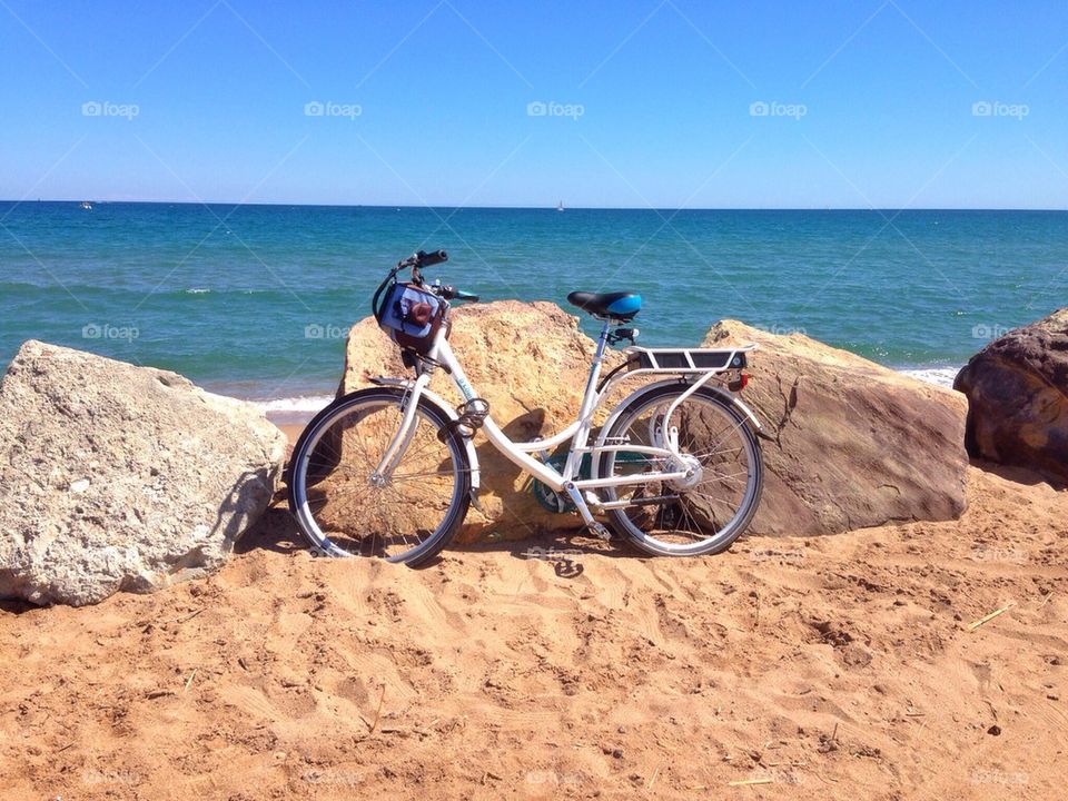 Bicycle at the beach