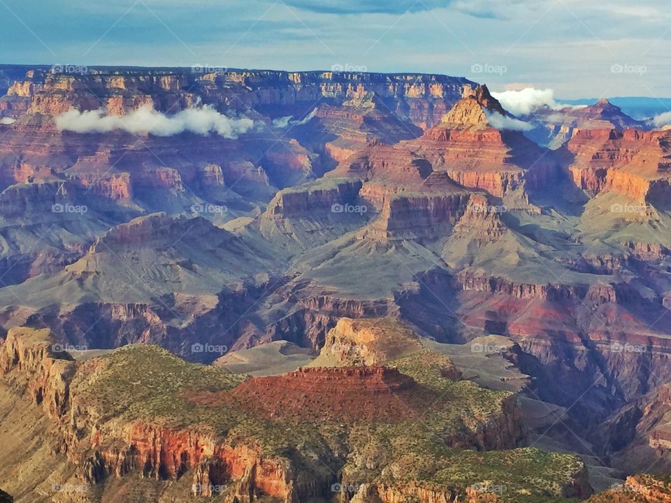 High angle view of grand canyon