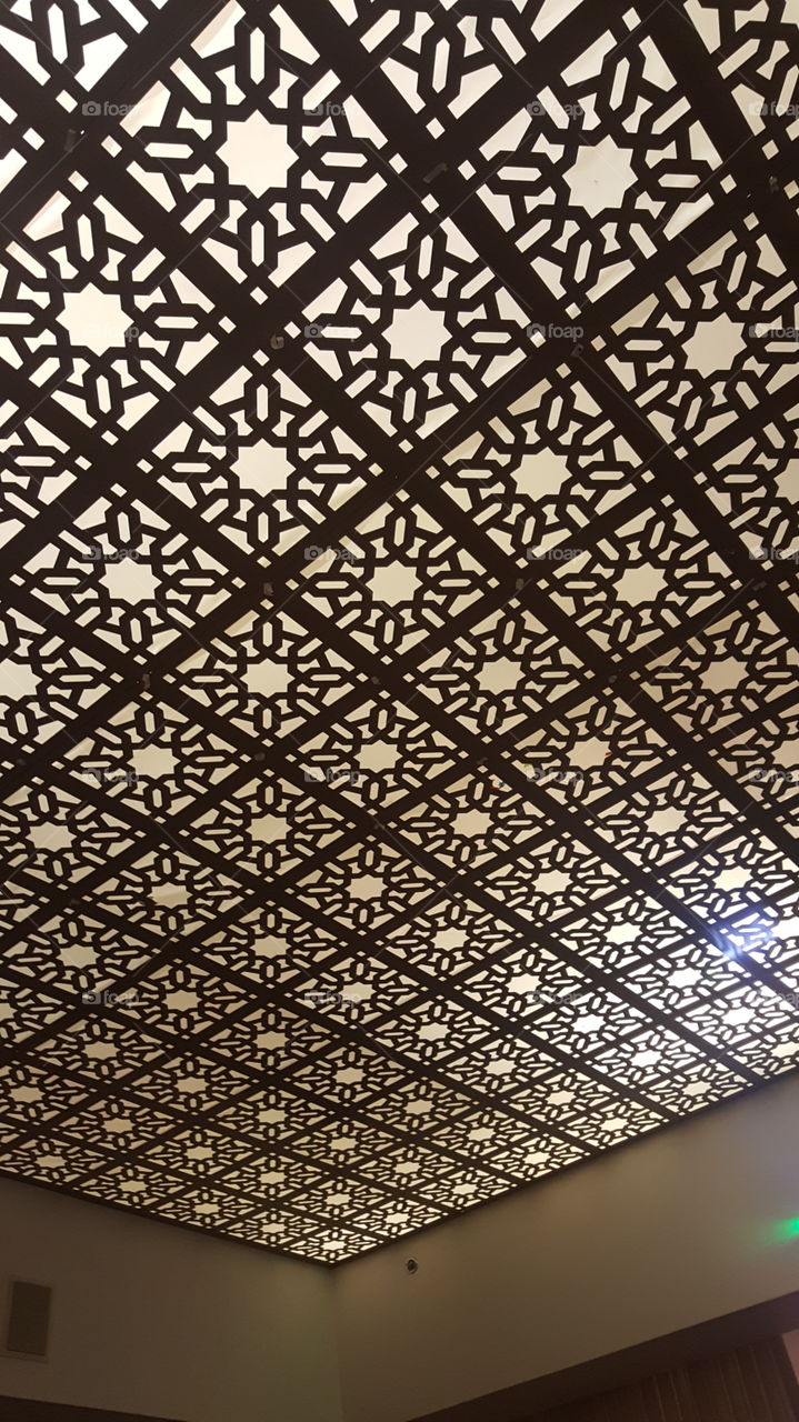 decorated ceiling