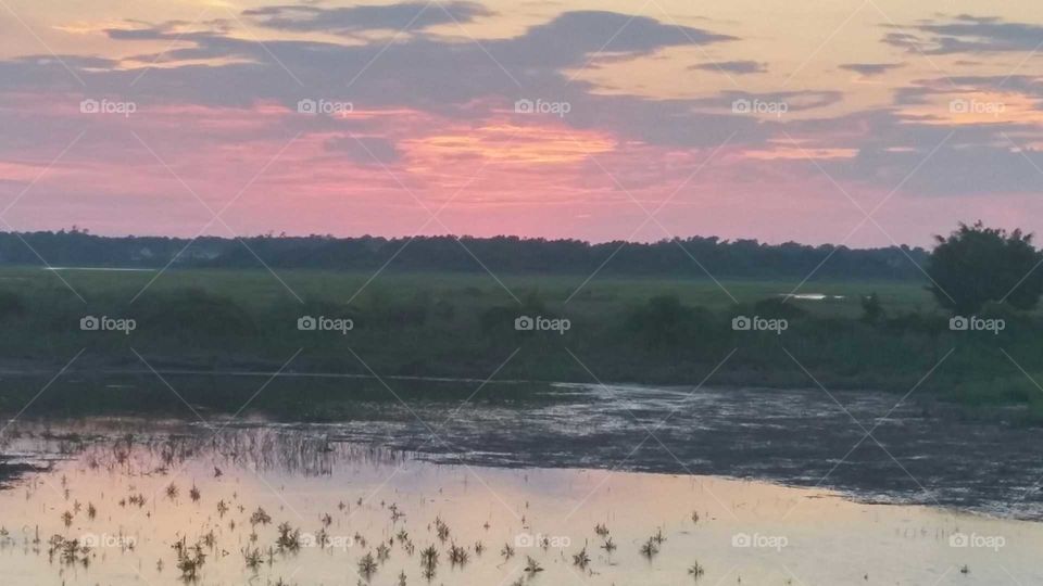 Sunset over the Marsh