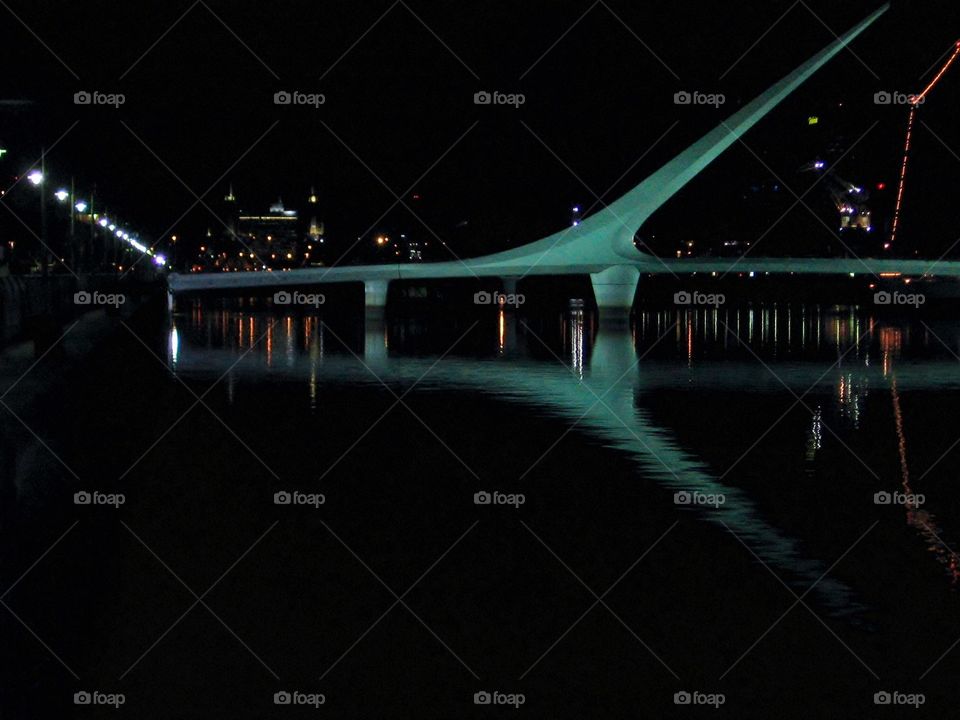 Puente de la Mujer . Rotating Footbridge 