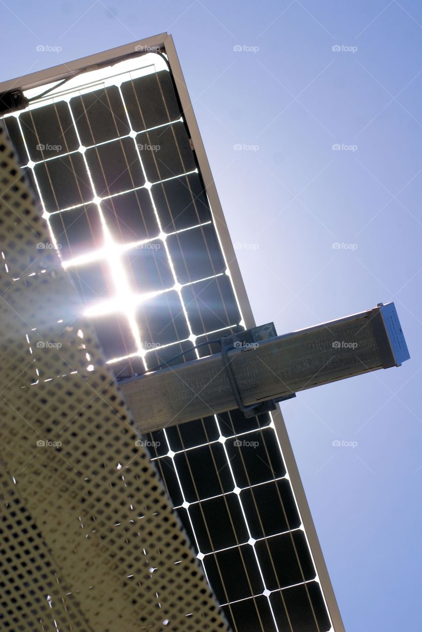 Looking though solar panels