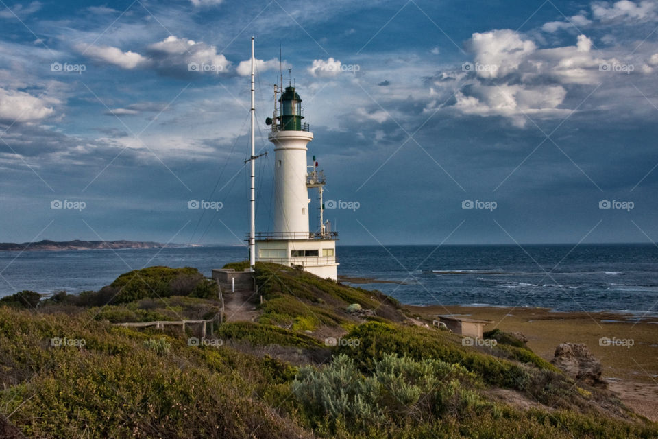 light sea lighthouse australia by idon