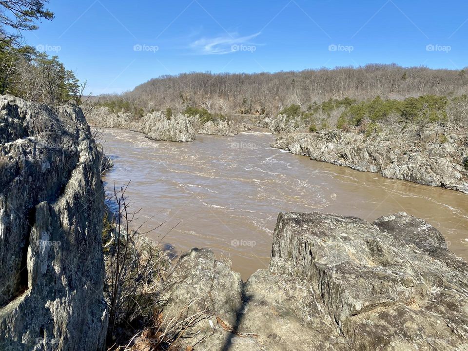 The Potomac River after heavy spring rains