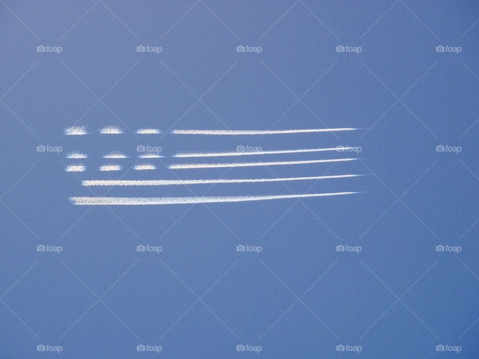 Skywriting flag