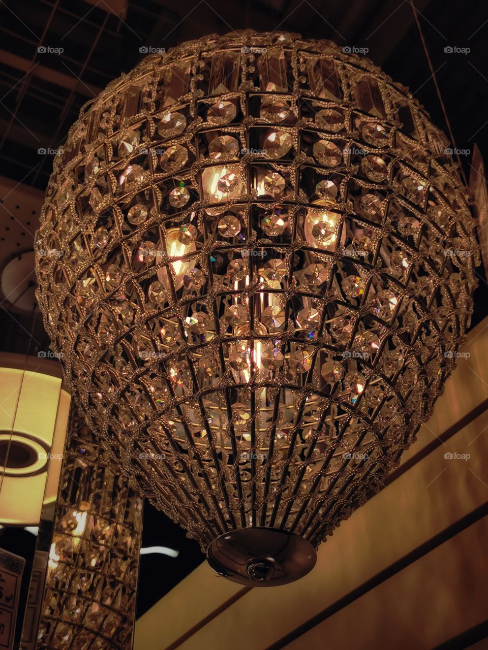 Circle ellipce Light lamp part yellow