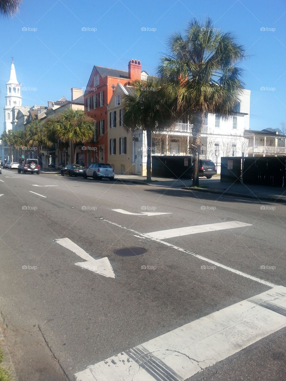 Downtown Charleston. My best friend lives in Charleston, South Carolina, so I visit often. 