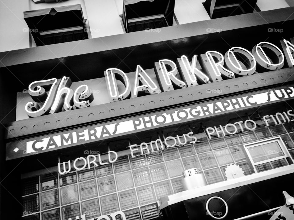 The Darkroom. Reproduction at Disney Hollywood Studios of classic camera shop once located in Los Angeles. 