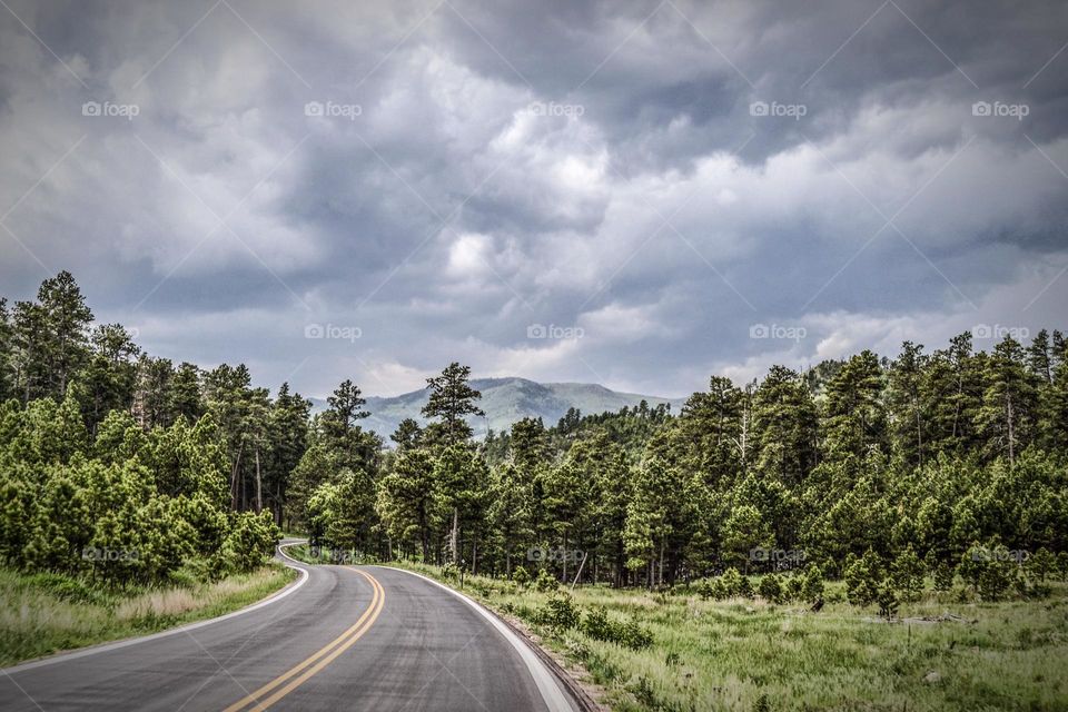 Black Hills on a stormy day