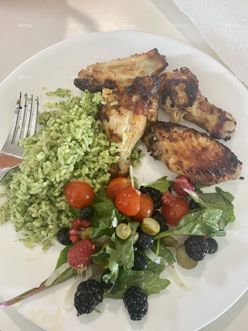 Rice broccoli chicken salad