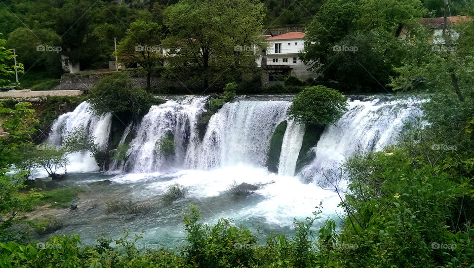 waterfall. waterfall in Stolac