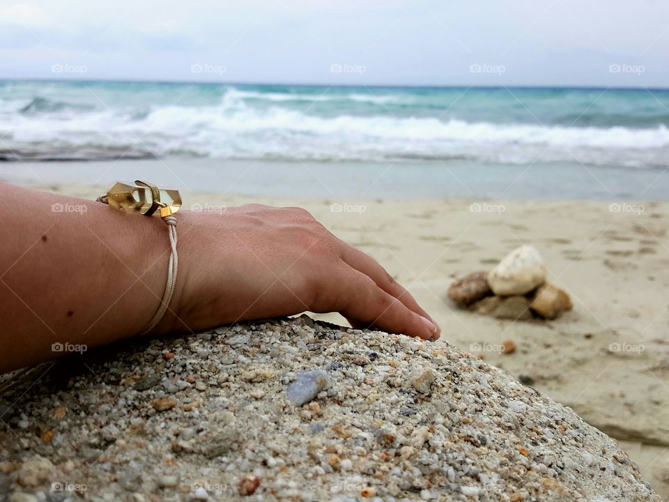 Relaxing on the beach