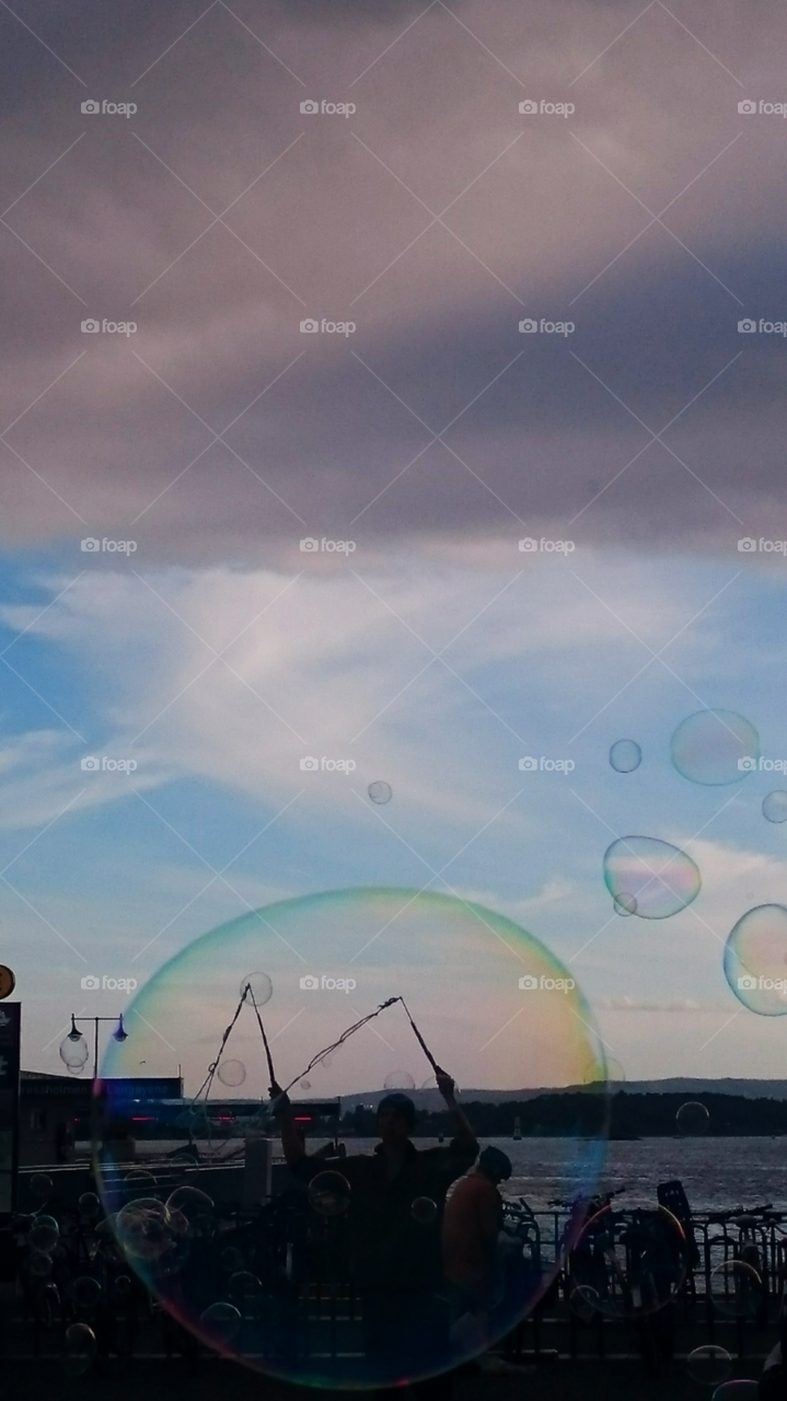 Soap. Aker brygge,  Oslo, Norway