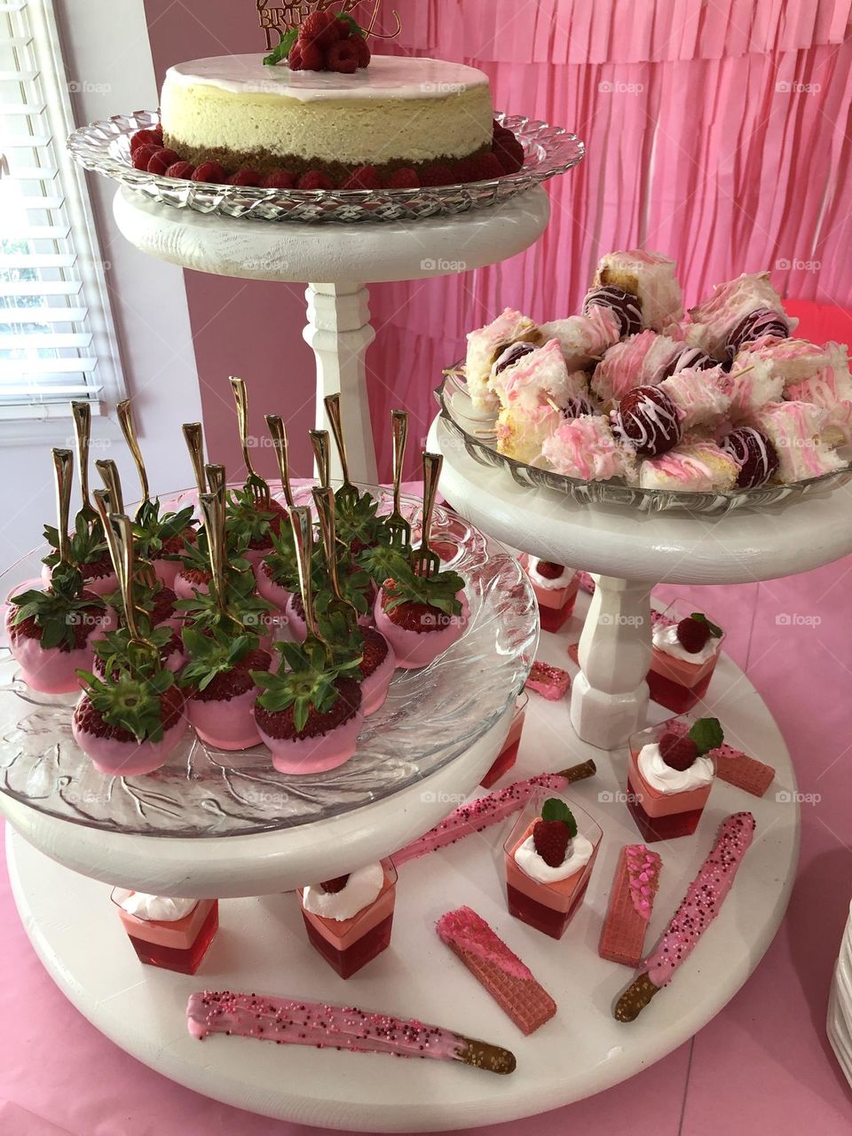 Pink Dessert display 