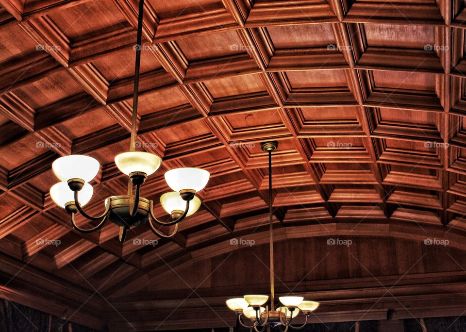 Wooden ceiling 