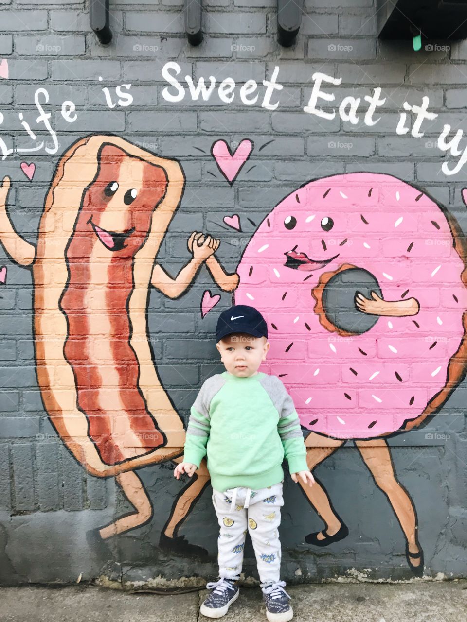 Donut shop mural 
