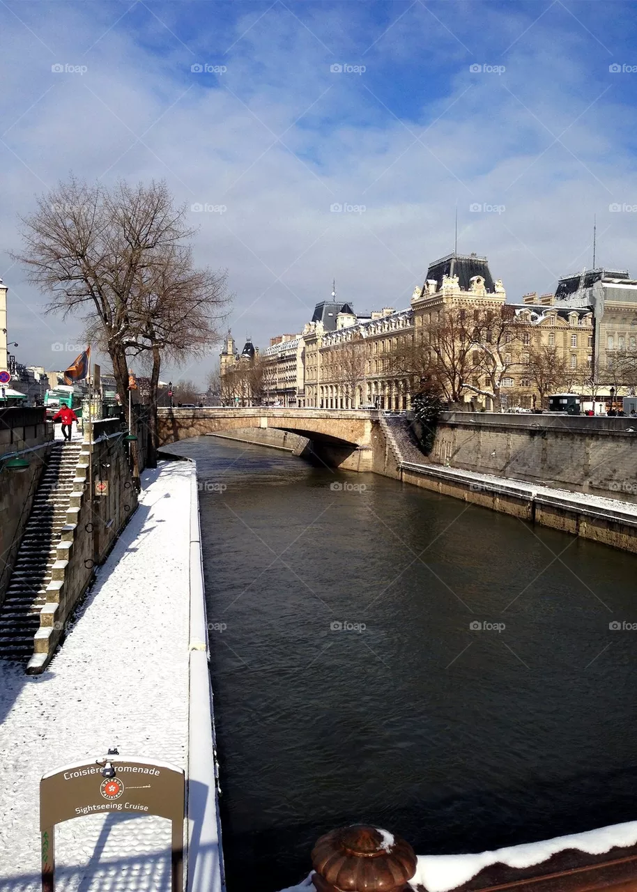 Snowy seine