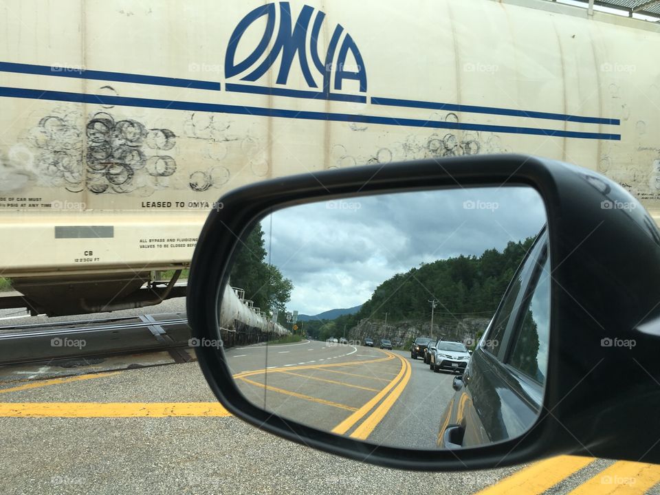 Waiting for the train to go by