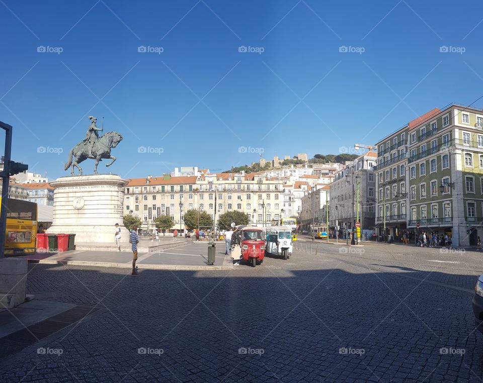 Praça se Dom Pedro IV em Lisboa- Portugal. Linda, não é mesmo?