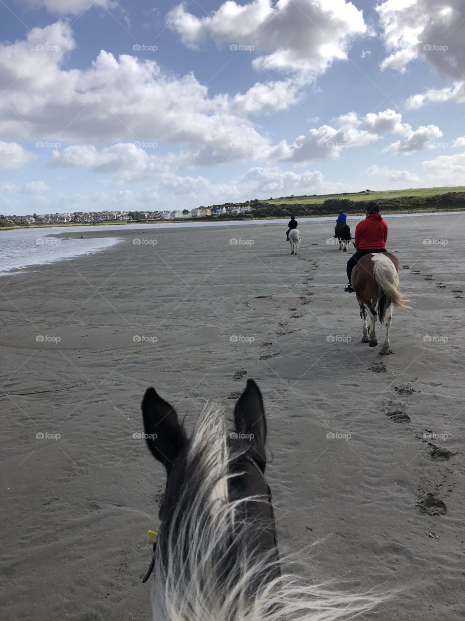 Riding through Galway
