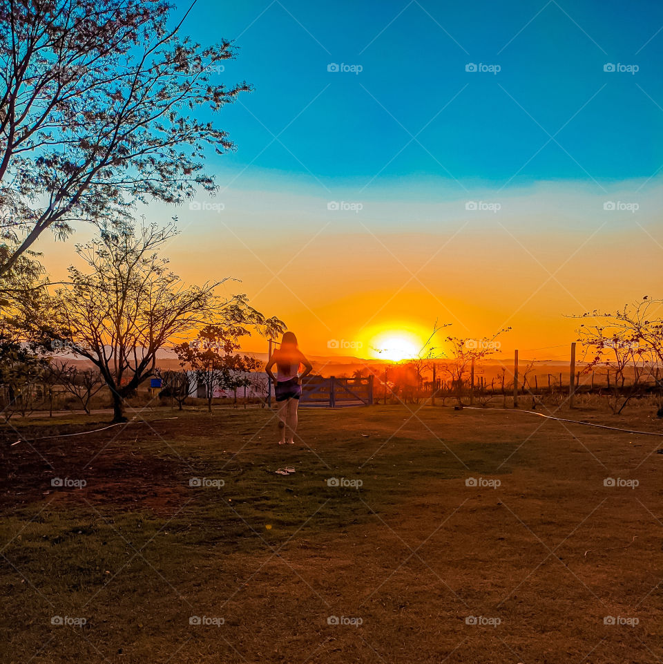 Por do sol em Delfinópolis