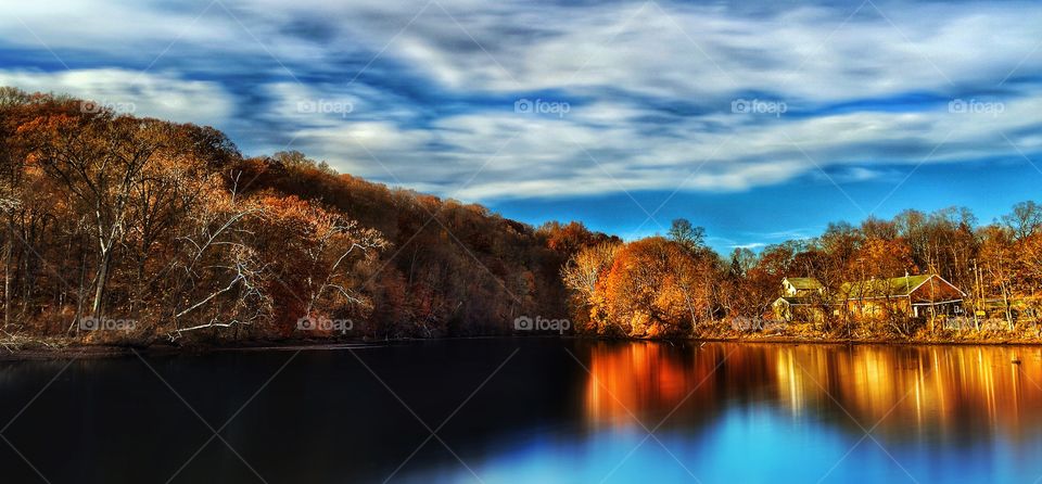 Colorful Autumn Lake 