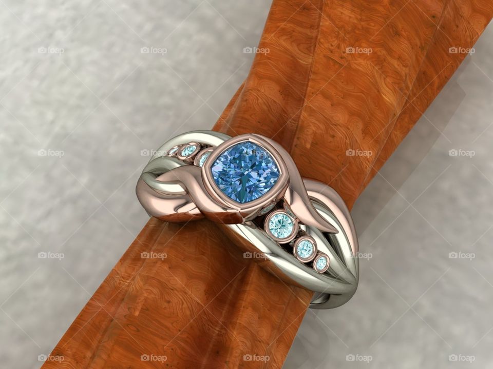 Blue Diamond ring