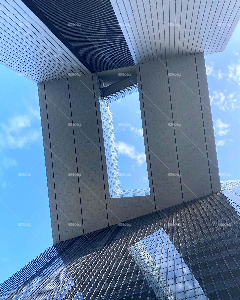 Sky geometric shape geometryurban geometry blue sky and clouds blue sky Urban exploration urbanpho