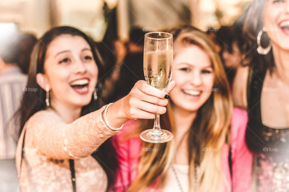 Portrait of happy woman's