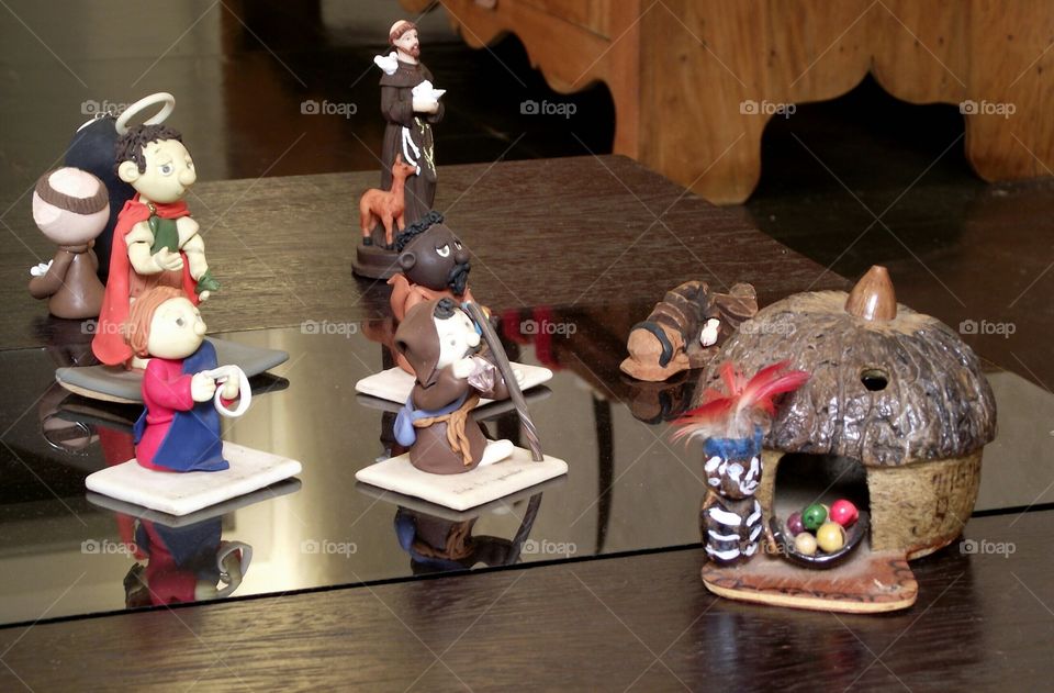 Handicrafts on the table