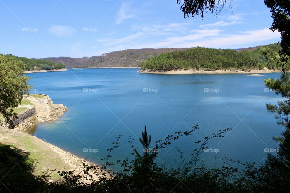 Blue lake, Landscape and Nature 