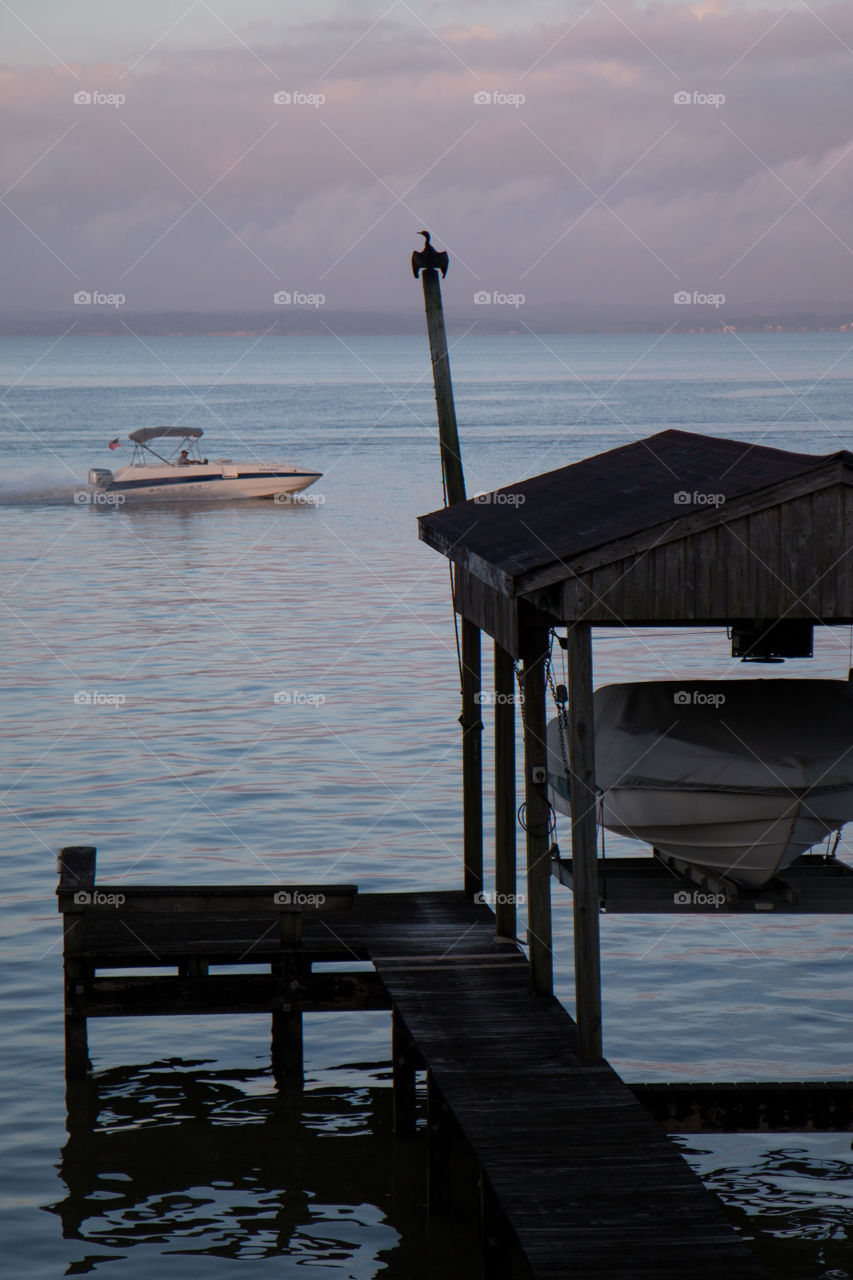 Boating early morning 