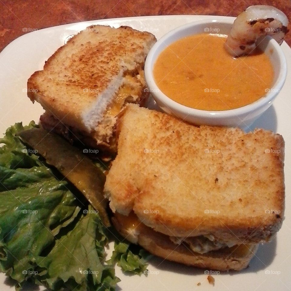 Tuna Melt & Lobster Bisque♡