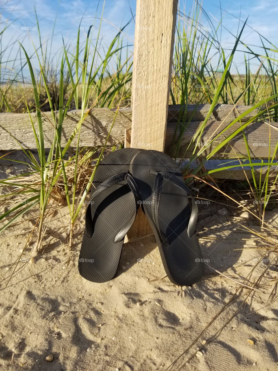 flip flops on the dune